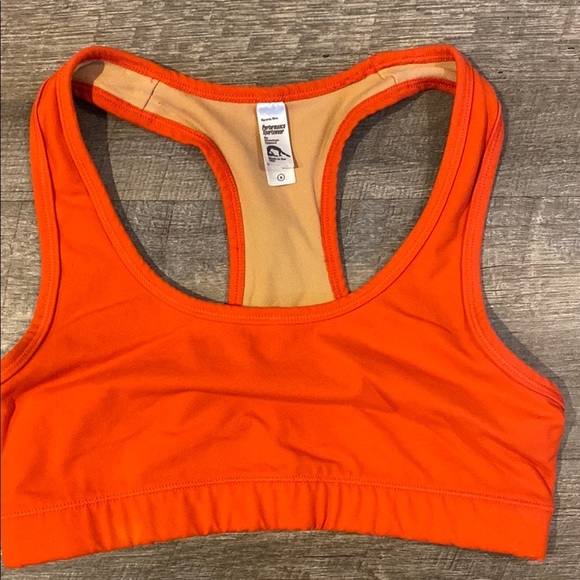 American Apparel Orange Racerback Sports Bra - Picture 2 of 8